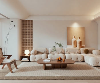 Wabi-sabi Style A Living Room-ID:167335996