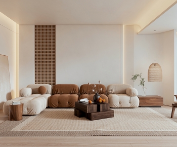 Wabi-sabi Style A Living Room-ID:873523001