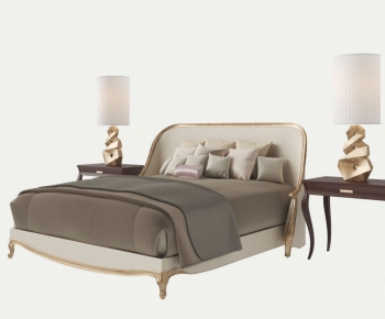Modern Double Bed-ID:689732073