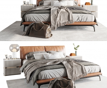 Modern Double Bed-ID:455199962