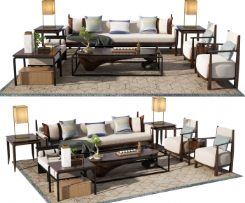 New Chinese Style Sofa Combination-ID:221293939