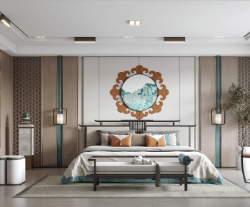 New Chinese Style Bedroom-ID:817094096