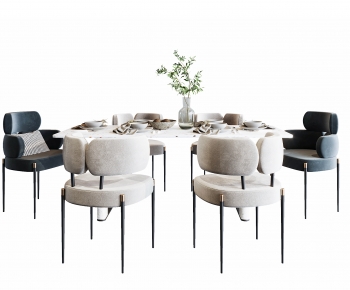Modern Dining Table And Chairs-ID:645294907