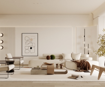 Wabi-sabi Style A Living Room-ID:246958972