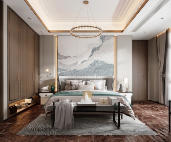 New Chinese Style Bedroom-ID:815489342