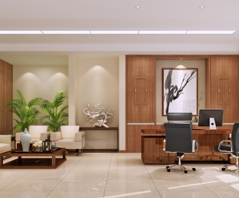 New Chinese Style Manager's Office-ID:515911101