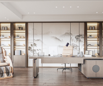New Chinese Style Manager's Office-ID:874243023