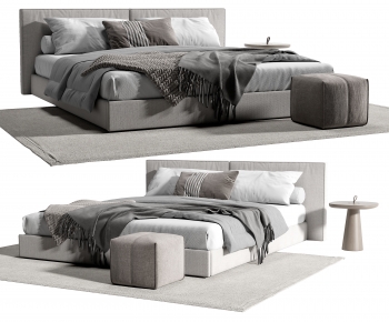 Modern Double Bed-ID:764999469