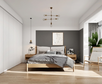 Nordic Style Bedroom-ID:406870839