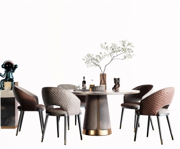 Modern Dining Table And Chairs-ID:814634084