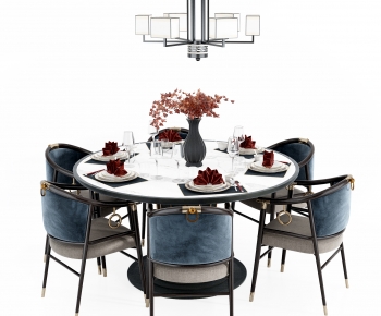 New Chinese Style Dining Table And Chairs-ID:238078123