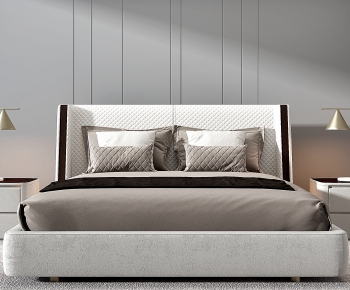 Modern Double Bed-ID:794284117