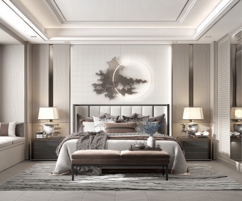 New Chinese Style Bedroom-ID:719214928