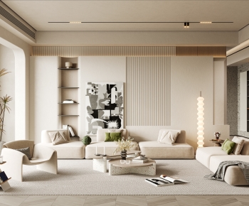Wabi-sabi Style A Living Room-ID:521850114
