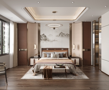 New Chinese Style Bedroom-ID:118122104
