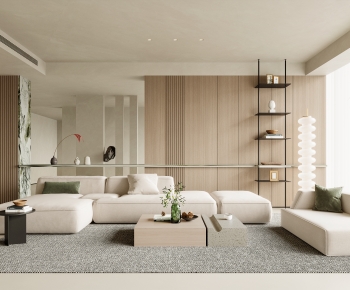 Wabi-sabi Style A Living Room-ID:950632106