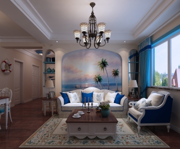Mediterranean Style A Living Room-ID:258469661