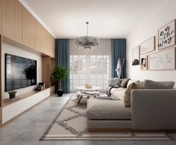 Nordic Style A Living Room-ID:883869898