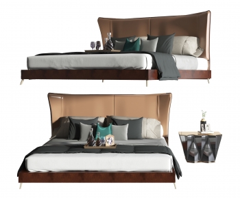 Modern Double Bed-ID:994628918