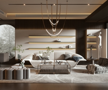 Modern A Living Room-ID:488325121