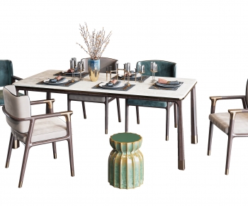New Chinese Style Dining Table And Chairs-ID:480260862