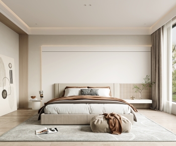 Wabi-sabi Style Bedroom-ID:204988002