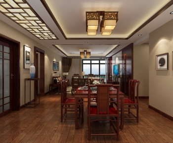 Chinese Style A Living Room-ID:185597909