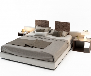 Modern Double Bed-ID:657119992