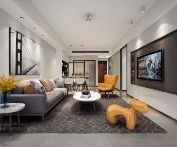 Modern A Living Room-ID:310594089