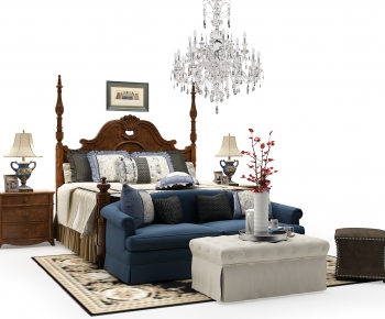American Style Double Bed-ID:847882999