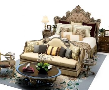 European Style Double Bed-ID:484235054