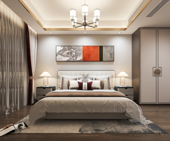 New Chinese Style Bedroom-ID:173120985