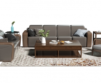 New Chinese Style Sofa Combination-ID:648444896
