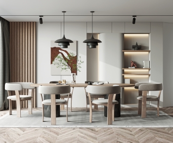 Modern Wabi-sabi Style Dining Room-ID:152098891