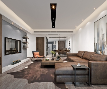 Modern A Living Room-ID:222330096
