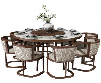 New Chinese Style Dining Table And Chairs-ID:825129997