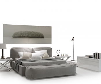 Modern Double Bed-ID:418740998