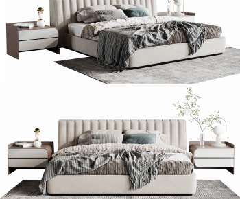 Modern Double Bed-ID:868885999