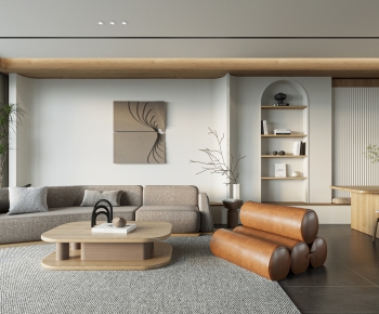 Wabi-sabi Style A Living Room-ID:117394924