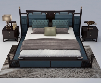 Chinese Style Double Bed-ID:232116947