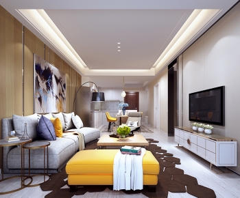Modern A Living Room-ID:461750046