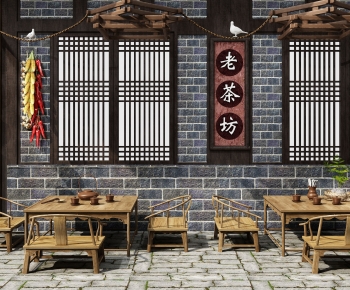 Chinese Style Teahouse Tea House-ID:757906912