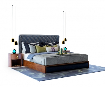 European Style Double Bed-ID:802977095