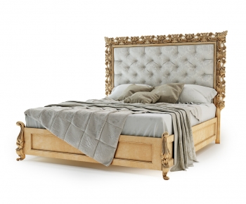European Style Double Bed-ID:996810914