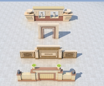 Simple European Style Building Component-ID:978166103