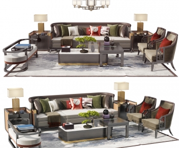 New Chinese Style Sofa Combination-ID:836029151