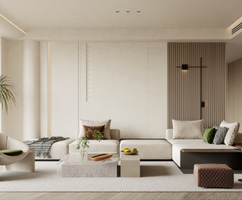 Wabi-sabi Style A Living Room-ID:387434962