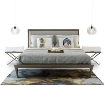 Chinese Style Double Bed-ID:350996029