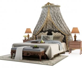 European Style Double Bed-ID:414165971