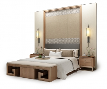 Chinese Style Double Bed-ID:327689898